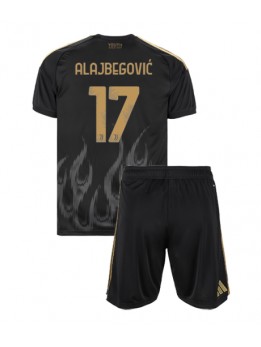 Otroški Nogometna dresi replika Juventus Kerim Alajbegovic #17 Tretji 2026-27 Kratek rokav (+ hlače)